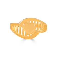 Isha Flow Heart Leaf Gold Ring