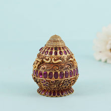Beautiful Antique Silver Sindur Box
