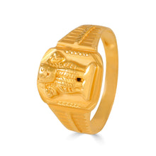 Harsh Emperor Idol Gold Ring