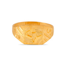 Keshav Floral Charm Gold Ring