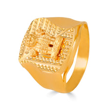Krish Ashoka Emblem Gold Ring