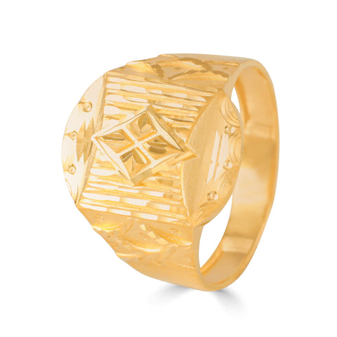 Rohan Royal Cross Gold Ring