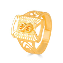 Samar Luxury Dollar Design Gold Ring