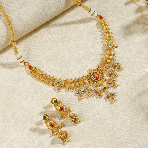 Rajitha Antique Bridal Necklace Set