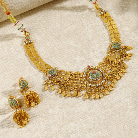 Ishara Royal Meenakari Necklace Set