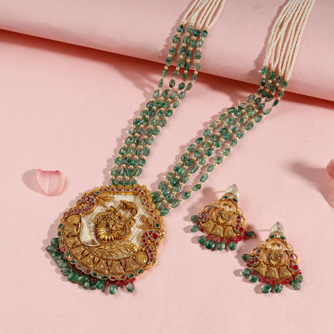 Nayra Divine Radha Krishna Necklace Set