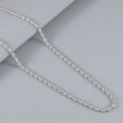 Samaira Lux Weave Silver Chain