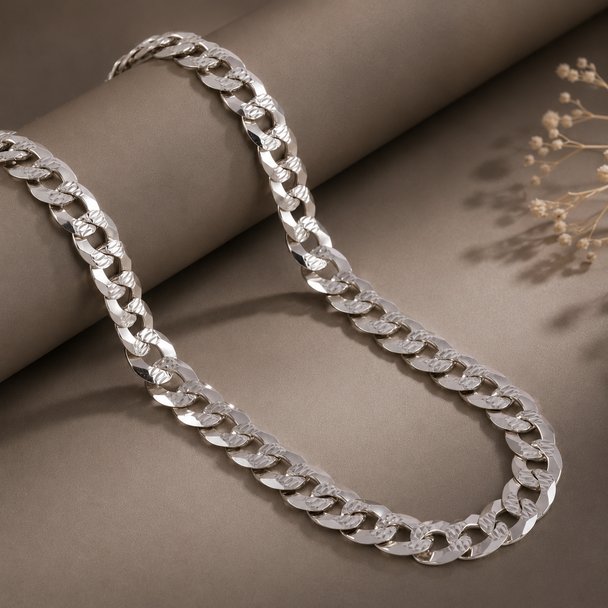 Zavian Chunky Style Silver Chain For Him