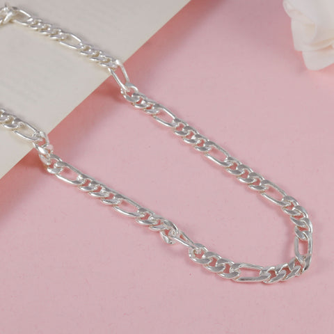 Aayush Power Figaro Silver Chain For Him