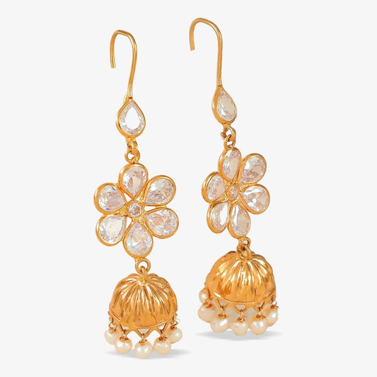 Vidhi Regal Gold Earrings