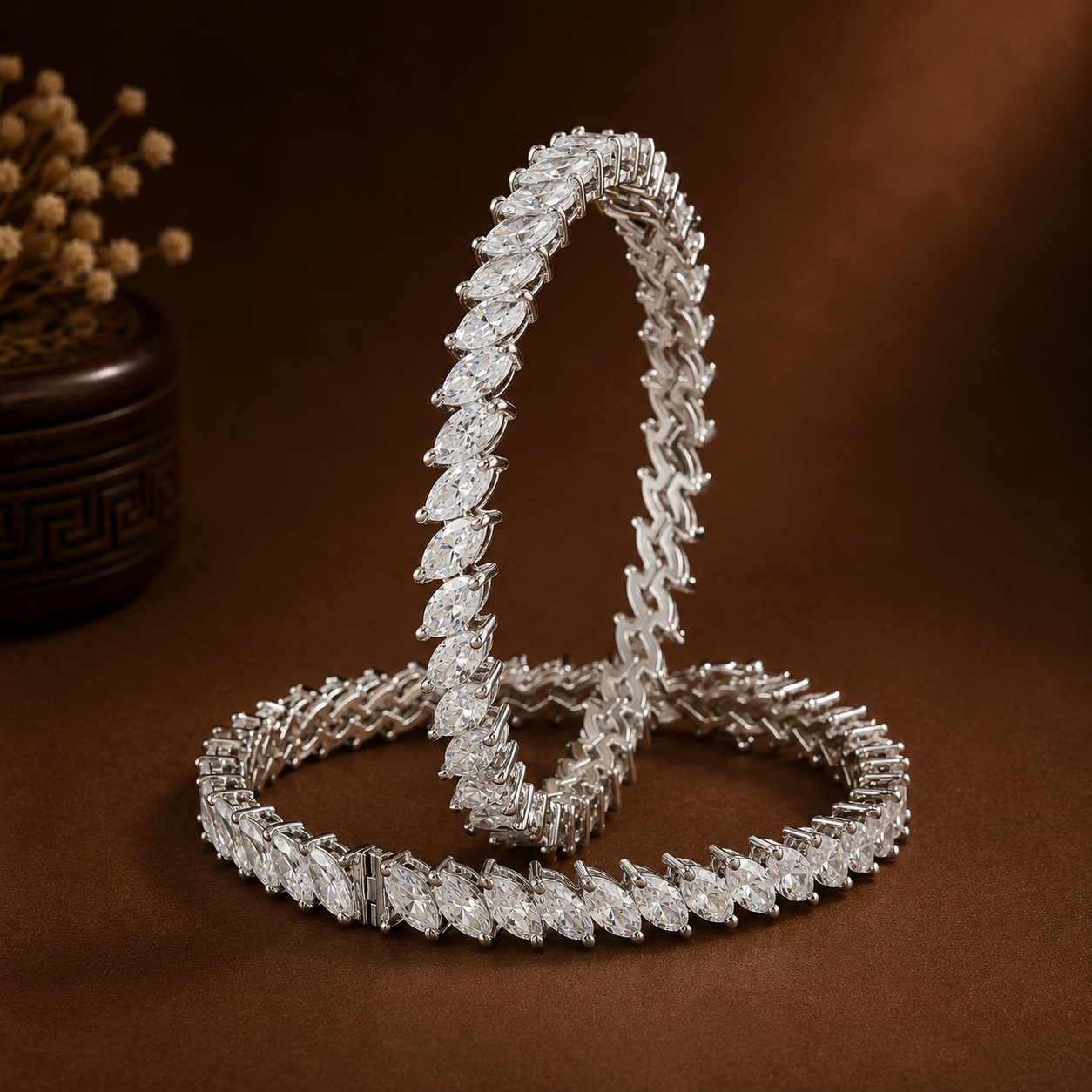 Zainab Silver Bangles