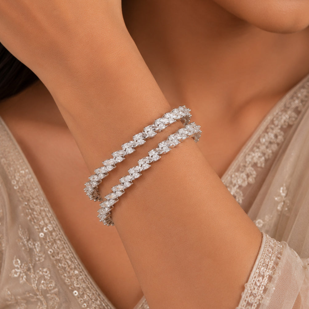 Zainab Silver Bangles