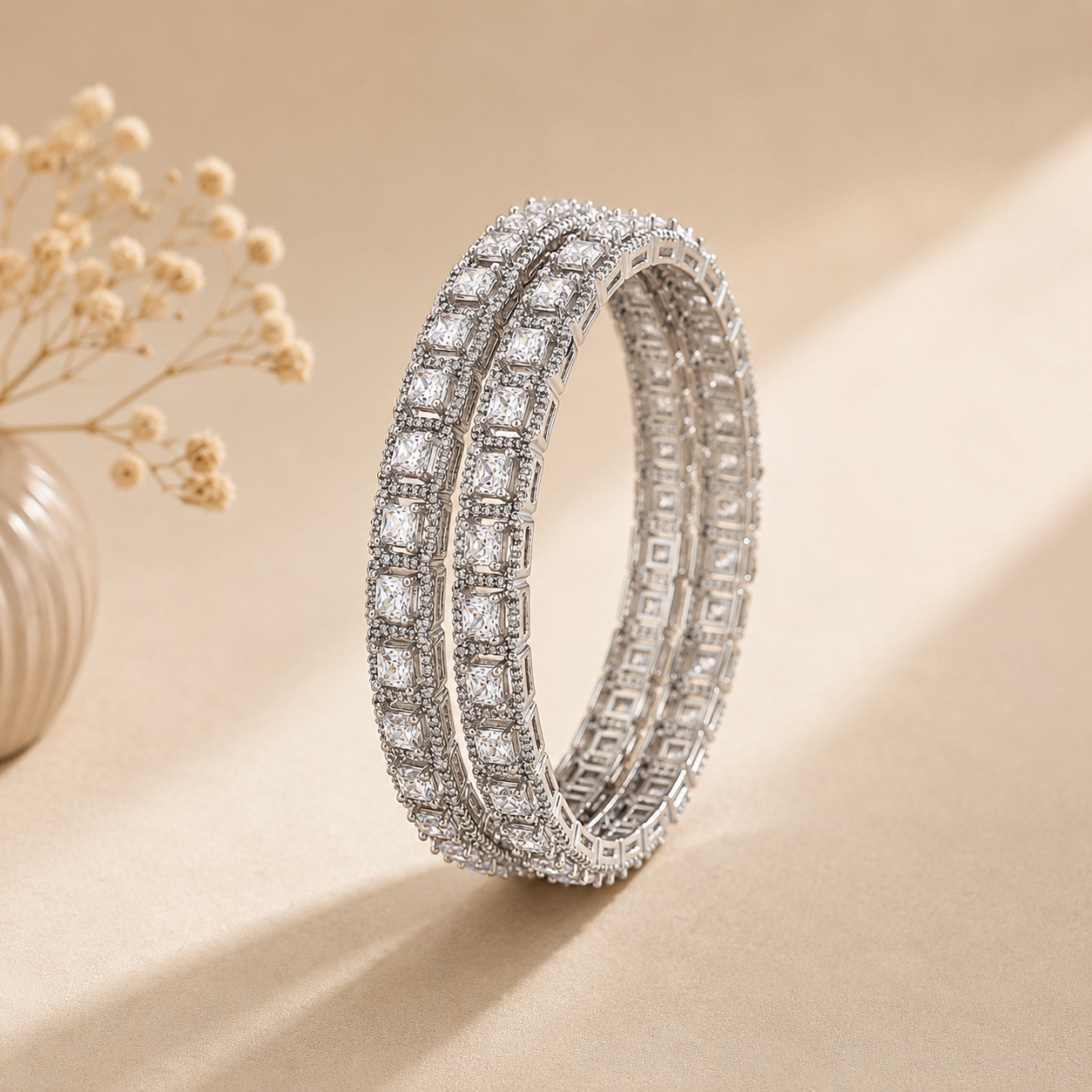 Kashish Royal Silver Bangles