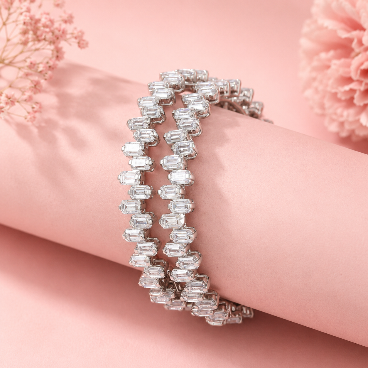 Varnika Classy Silver Bangles