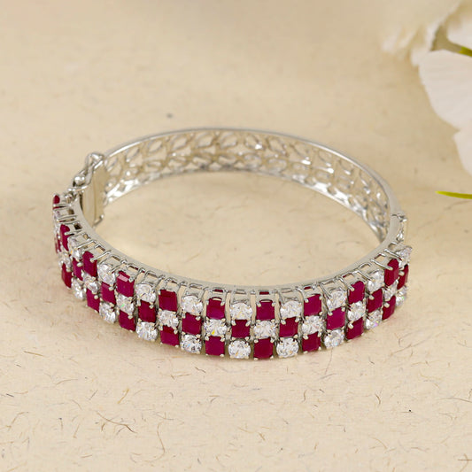 Ishani Silver Swarovski Bracelet