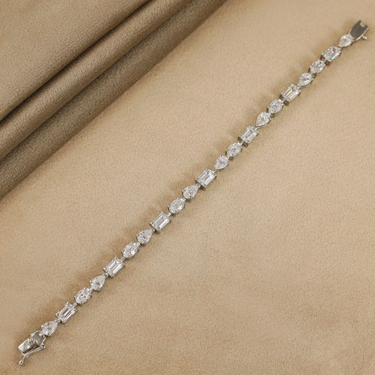 Lovely Silver Swarovski Bracelet