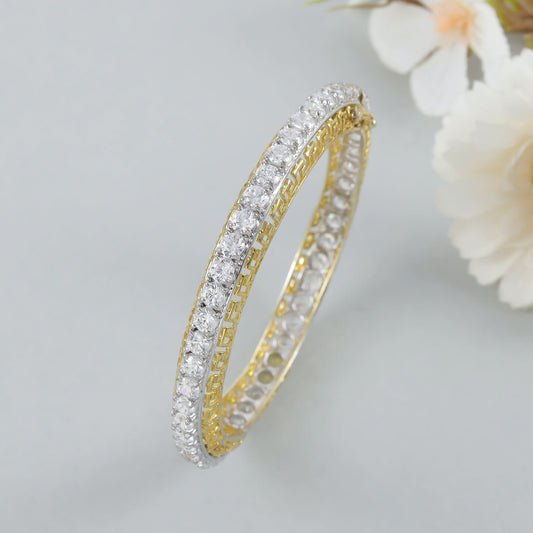 Charming Silver Swarovski Bangle