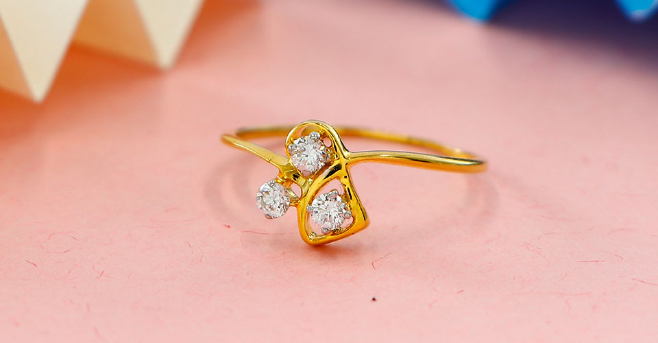 Tiny Braid Gold Ring – TOR