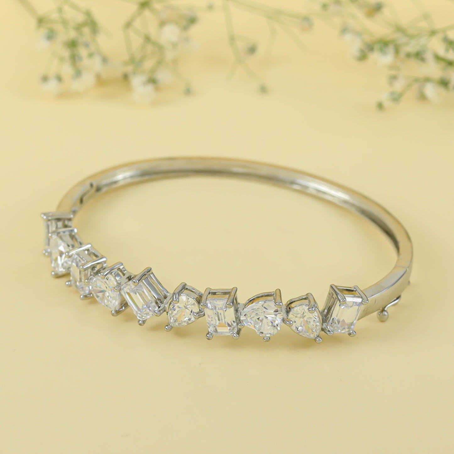 Rina Charming Swarovski Zirconia Silver Bracelet