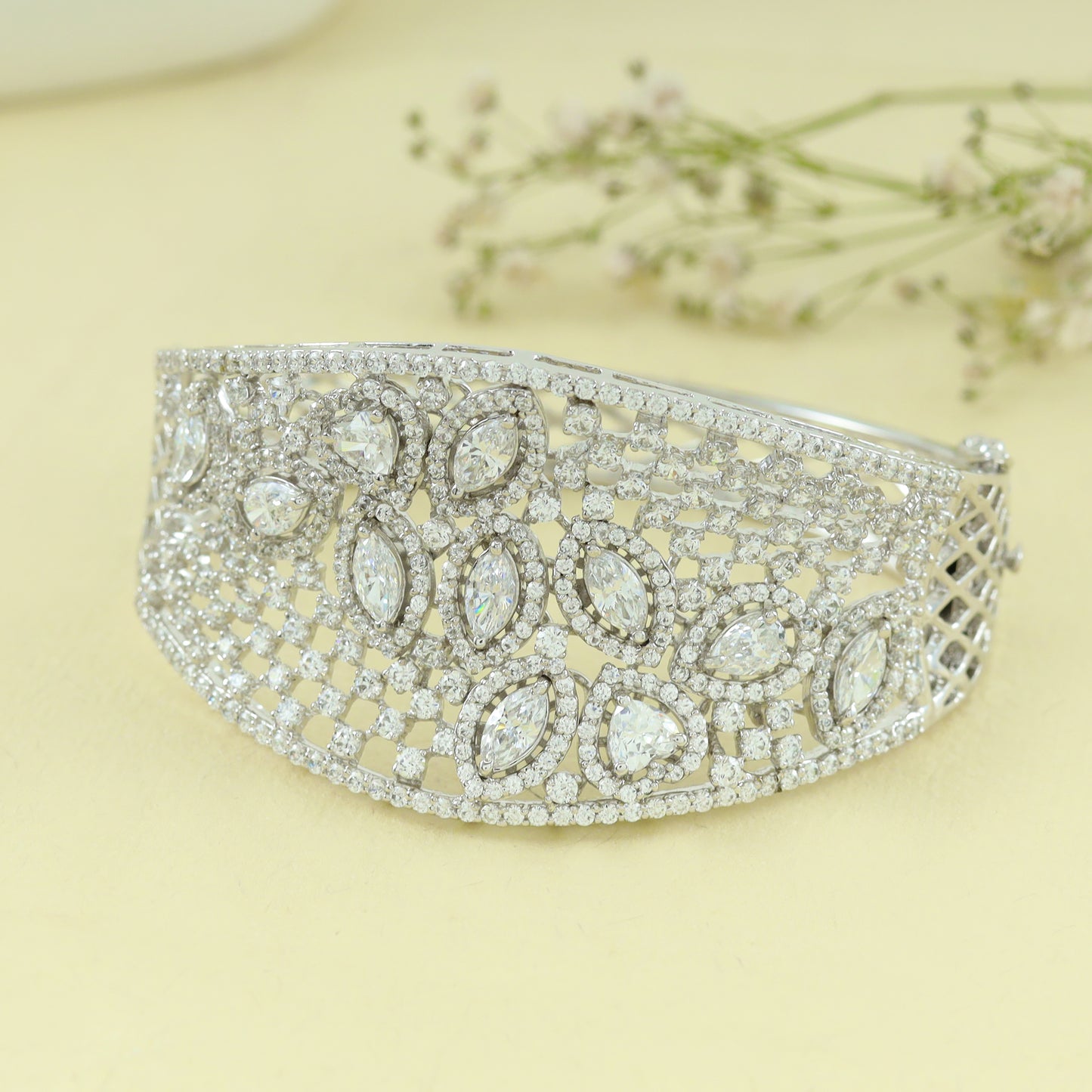 Aanvi Stunning Swarovski Zirconia Silver Bracelet