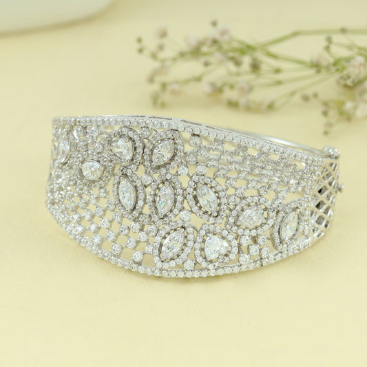 Aanvi Stunning Swarovski Zirconia Silver Bracelet