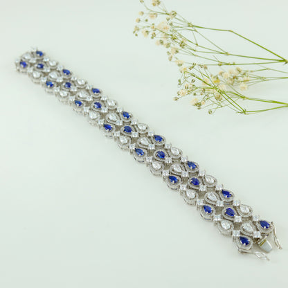 Rubina Amazing Swarovski Zirconia Silver Bracelet