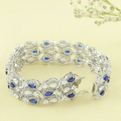 Rubina Amazing Swarovski Zirconia Silver Bracelet