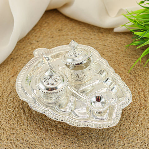 Vinaya Silver Holder With Diya Stand