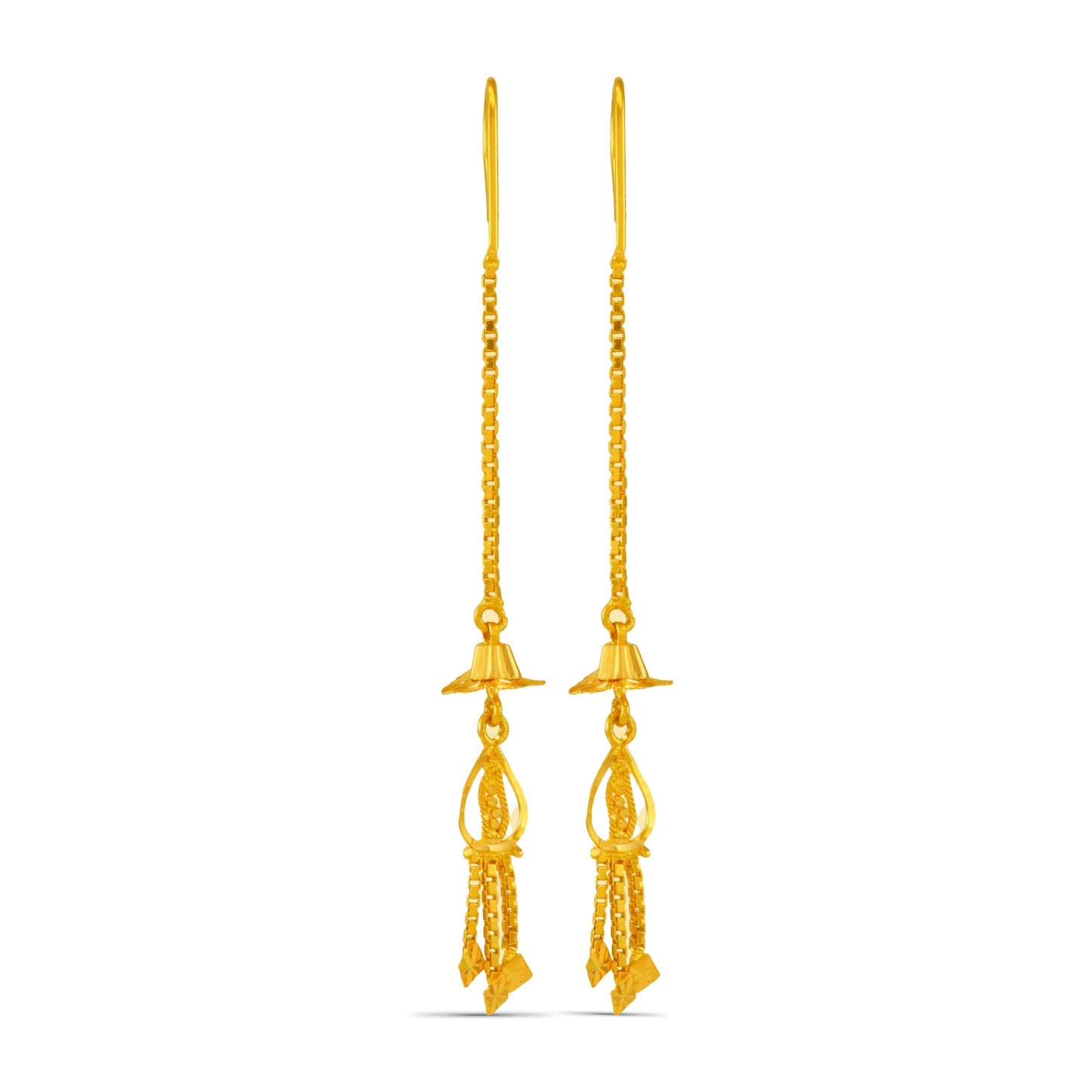 Purvika Gleaming Gold Earrings