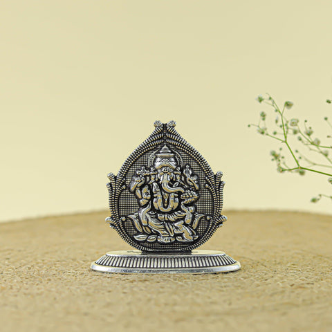 Charming Ganpati Silver Idol