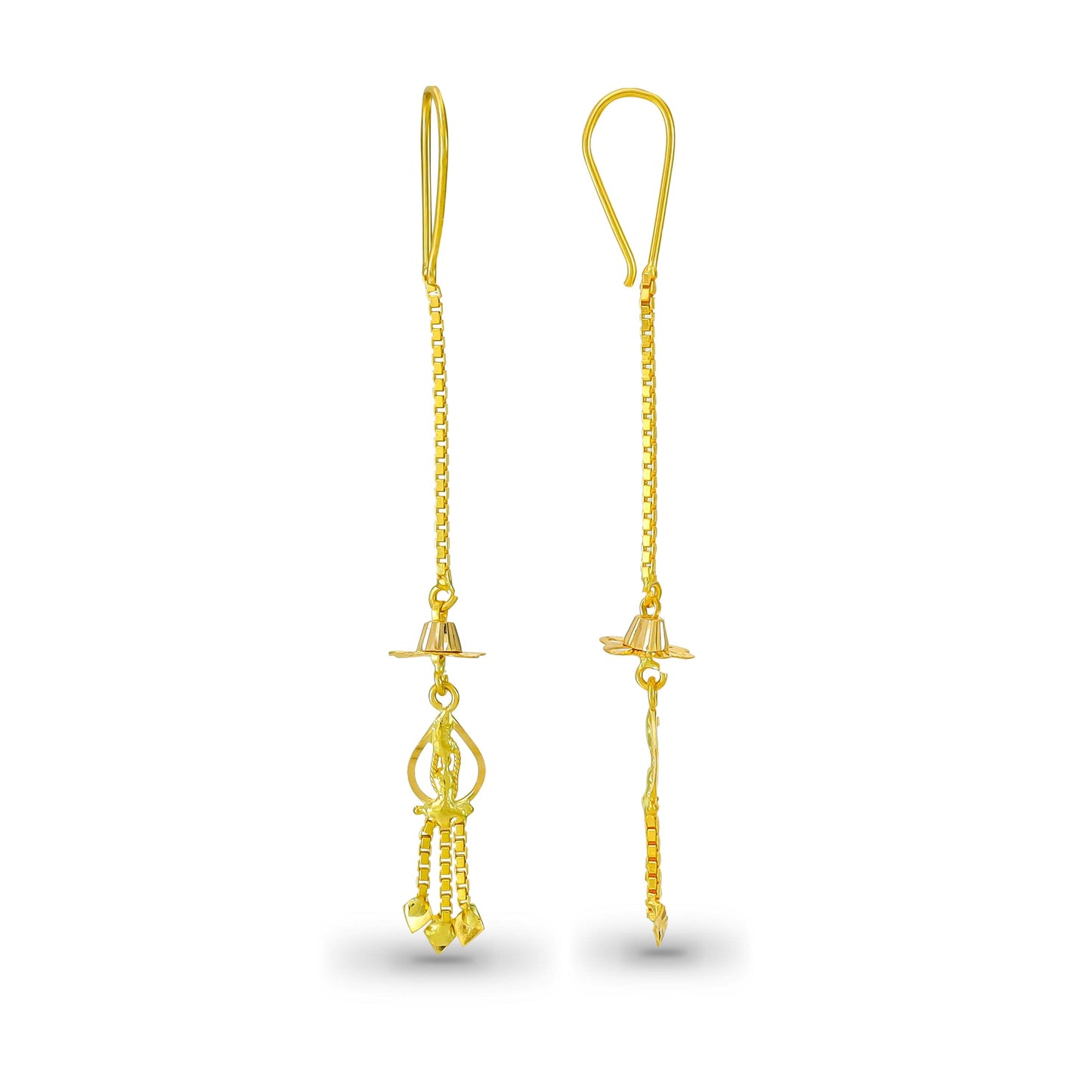 Yasha Alluring Gold Earrings