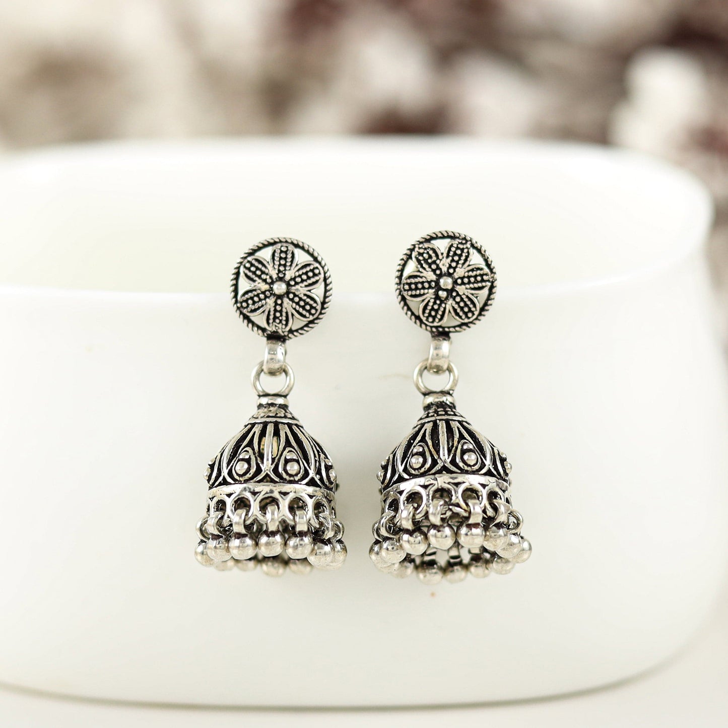 Priyanshi Classy Silver Earrings