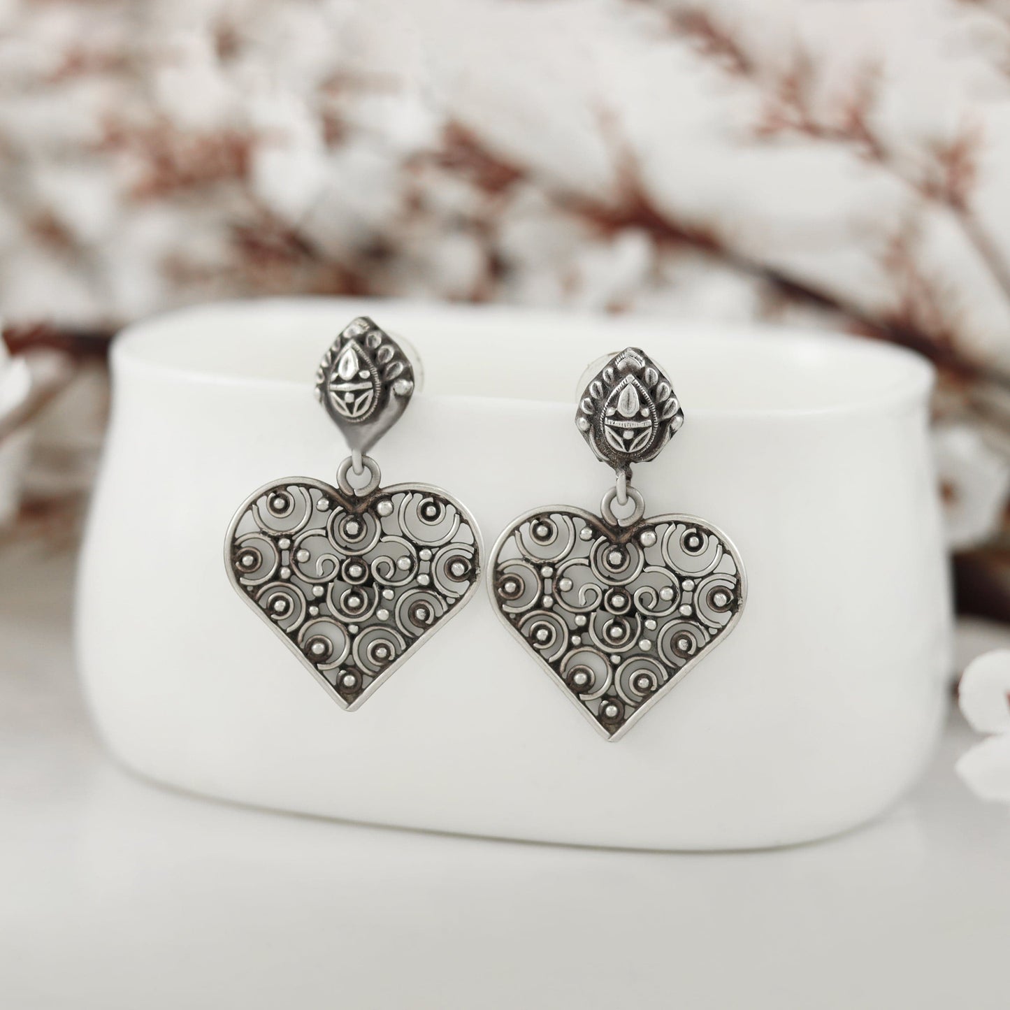 Prachi Lovely Silver Earrings