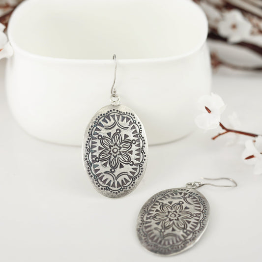 Shina Gleaming Silver Earrings