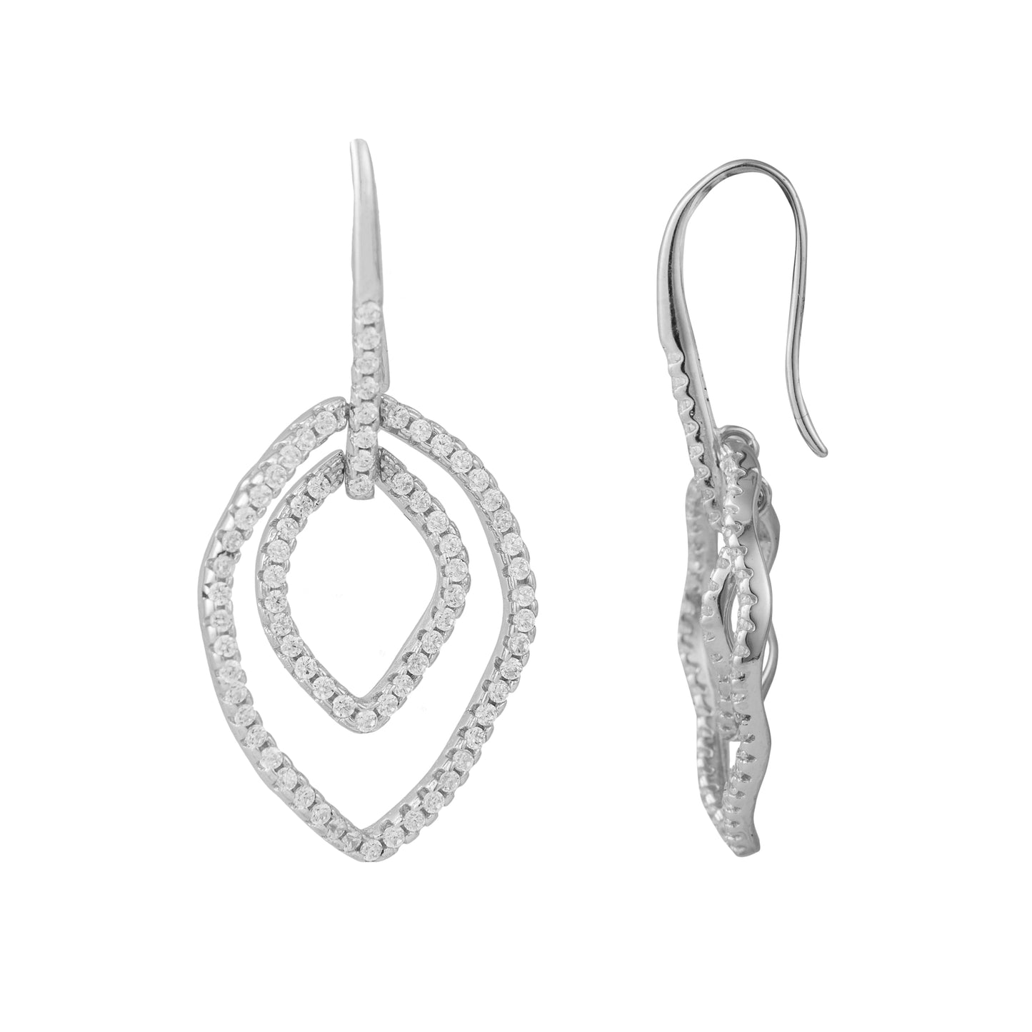 Ralika Dreamy CZ Silver Earrings