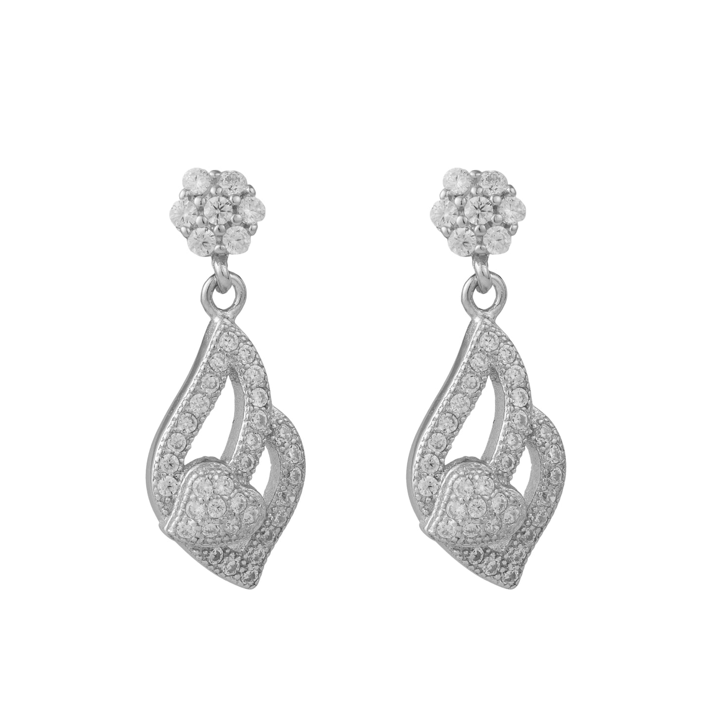 Ranmika Delicate CZ Silver Earrings