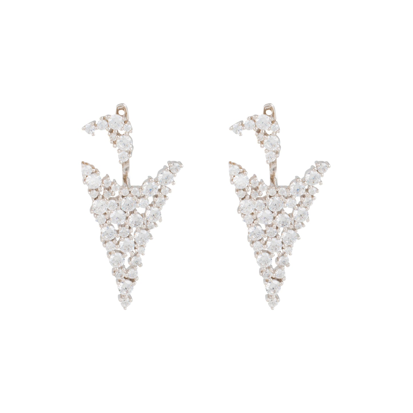 Arvina Gleaming CZ Silver Earrings