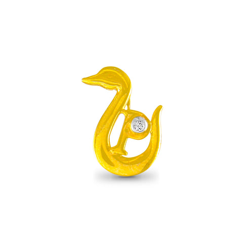 Peaceful Swan Diamond Pendant