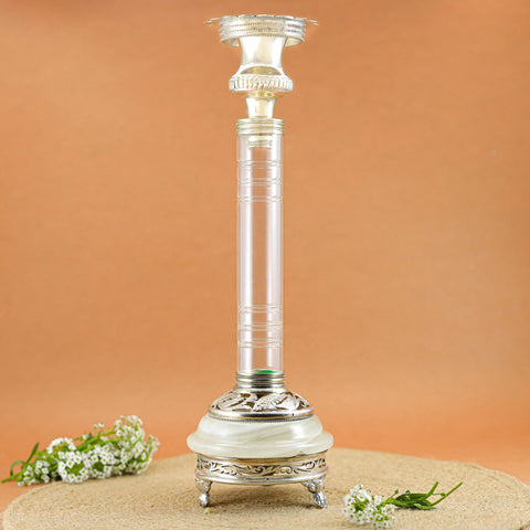 Bhaavika Fancy Silver Candle Stand