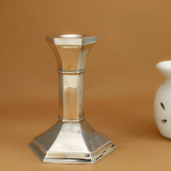 Classic Silver Candle Stand