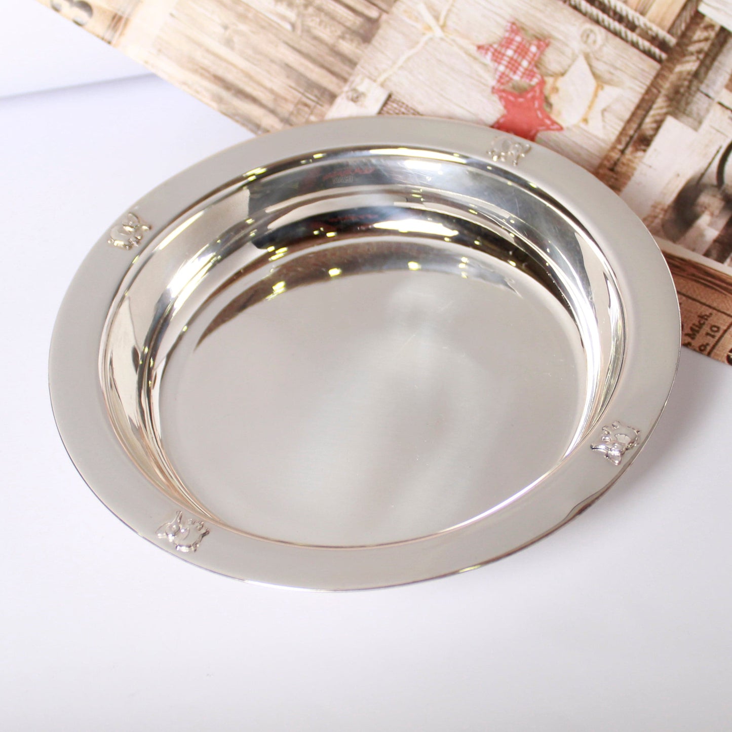Classy Silver Bowl For Baby
