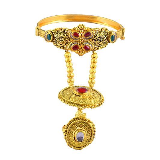 Glamorous Gold Ring Bracelet