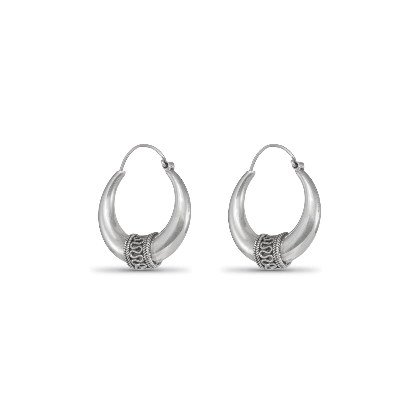 Abhya Classy Silver Earrings