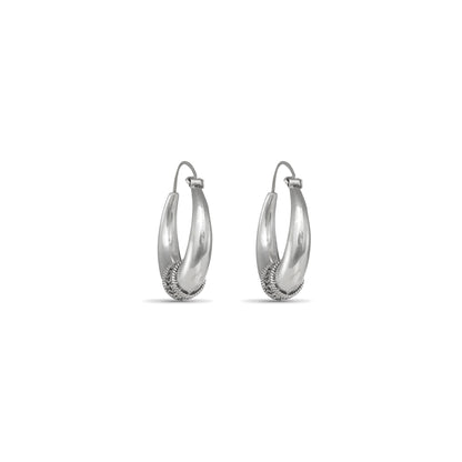 Abhya Classy Silver Earrings