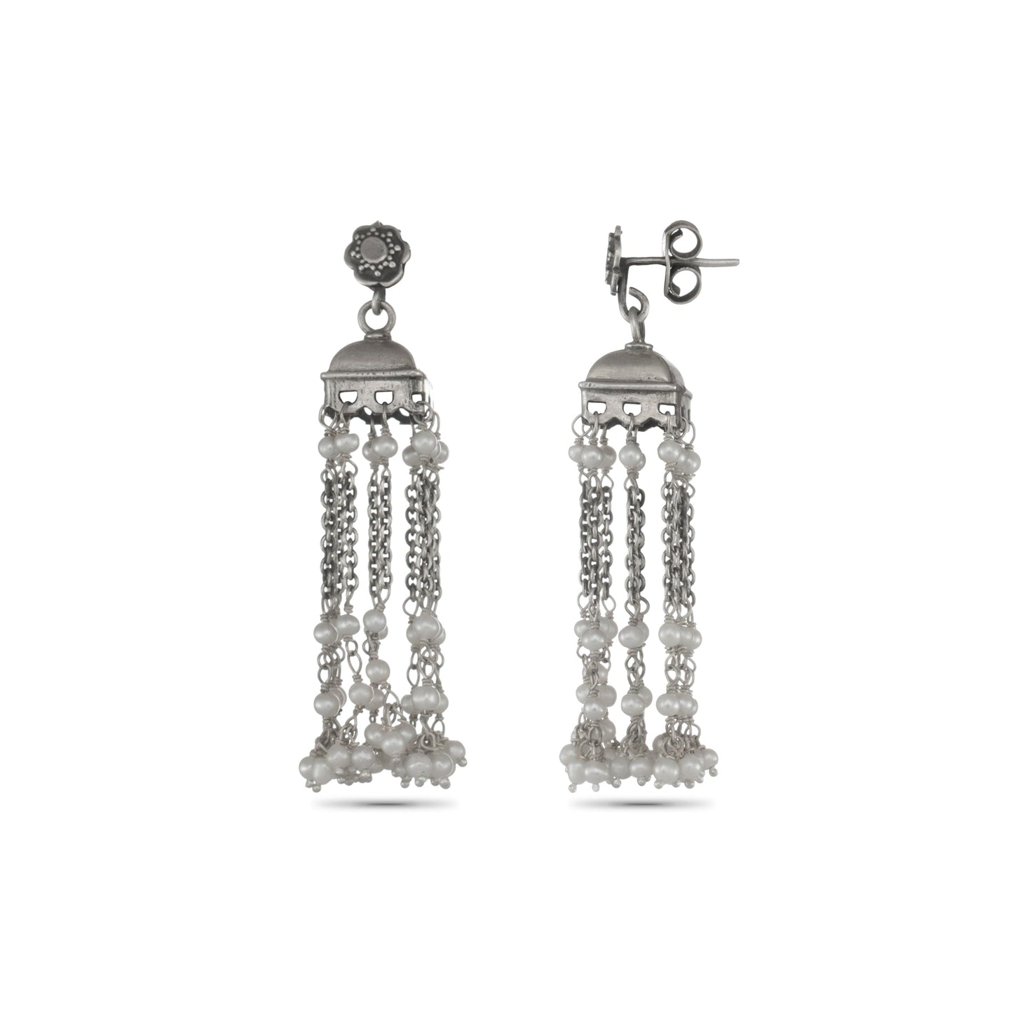 Ceren Dainty Silver Earrings