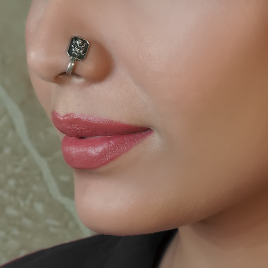 Bhavya Clip- On Silver Nose Pin