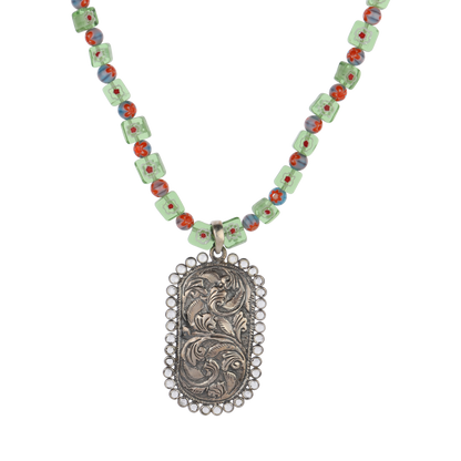 Raima Tribal Silver Chitari Necklace