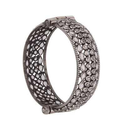 Riya Silver Crystal Bangle