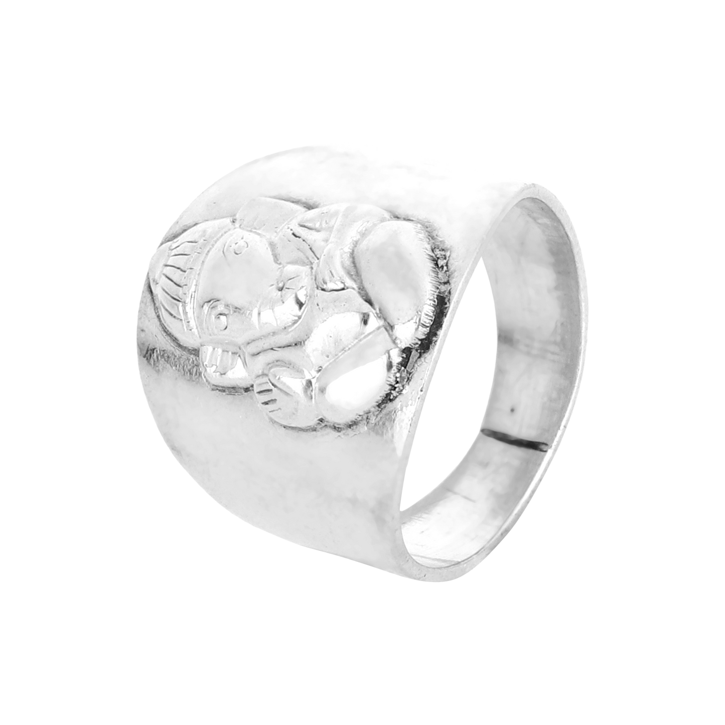 Lord Ganesha Silver Ring