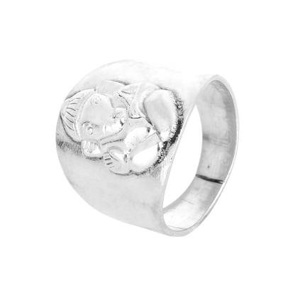 Lord Ganesha Silver Ring